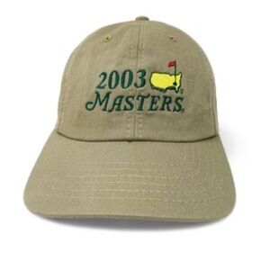 Vintage Masters 2003  Embroidered Strap Back Khaki American Needle Hat